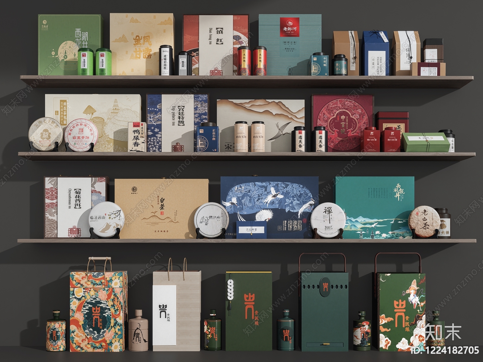 新中式其他商展器材SU模型下载【ID:1224182705】