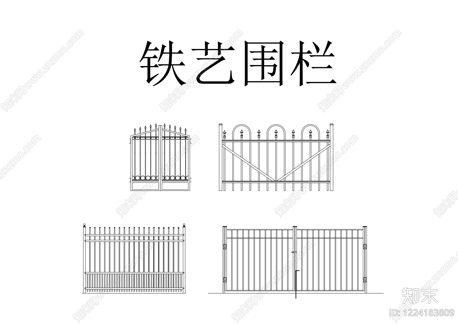综合硬装构件图库CAD图纸