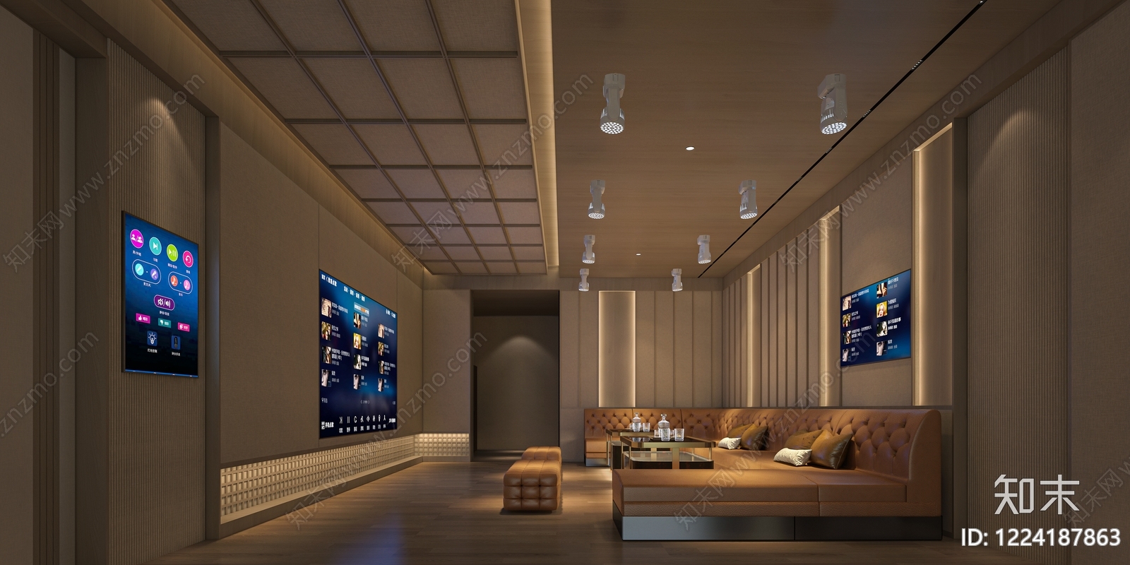 轻奢KTV3D模型下载【ID:1224187863】