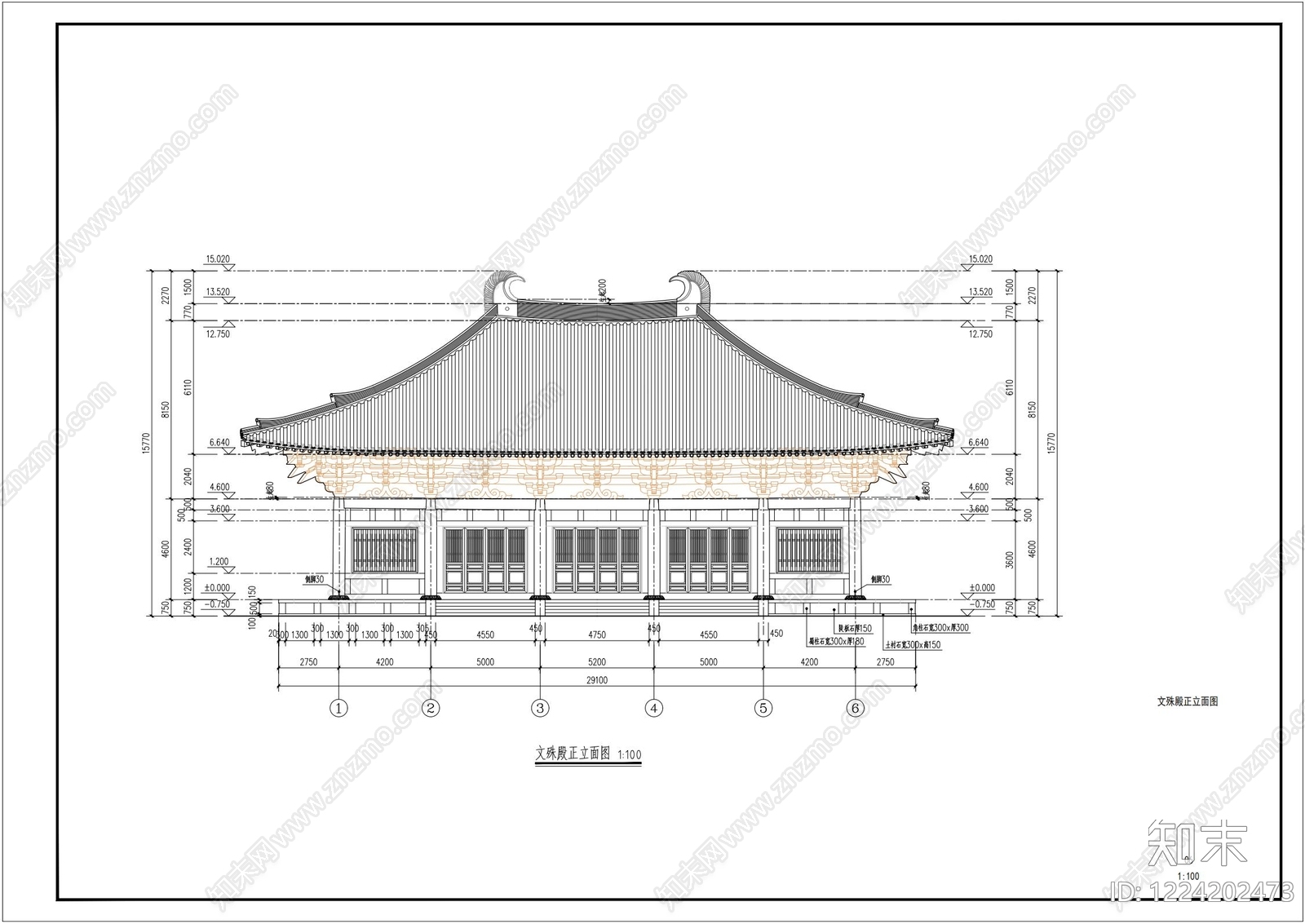寺庙CAD图纸