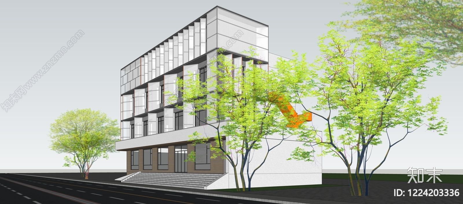 现代主义其他商业建筑SU模型下载【ID:1224203336】