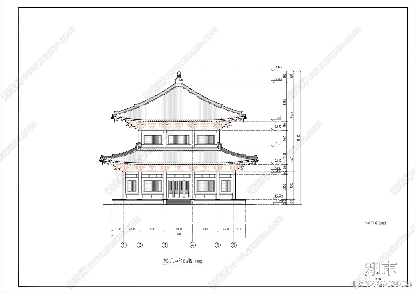 寺庙CAD图纸