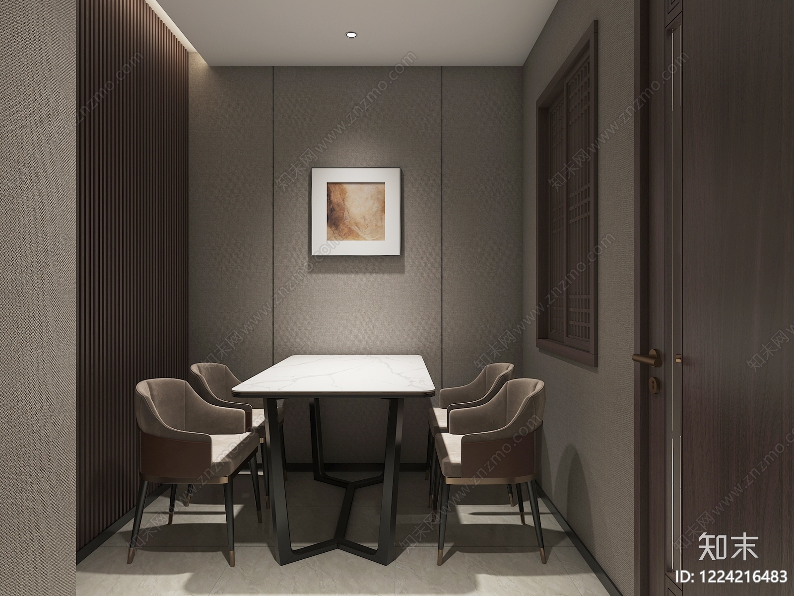 新中式包厢3D模型下载【ID:1224216483】
