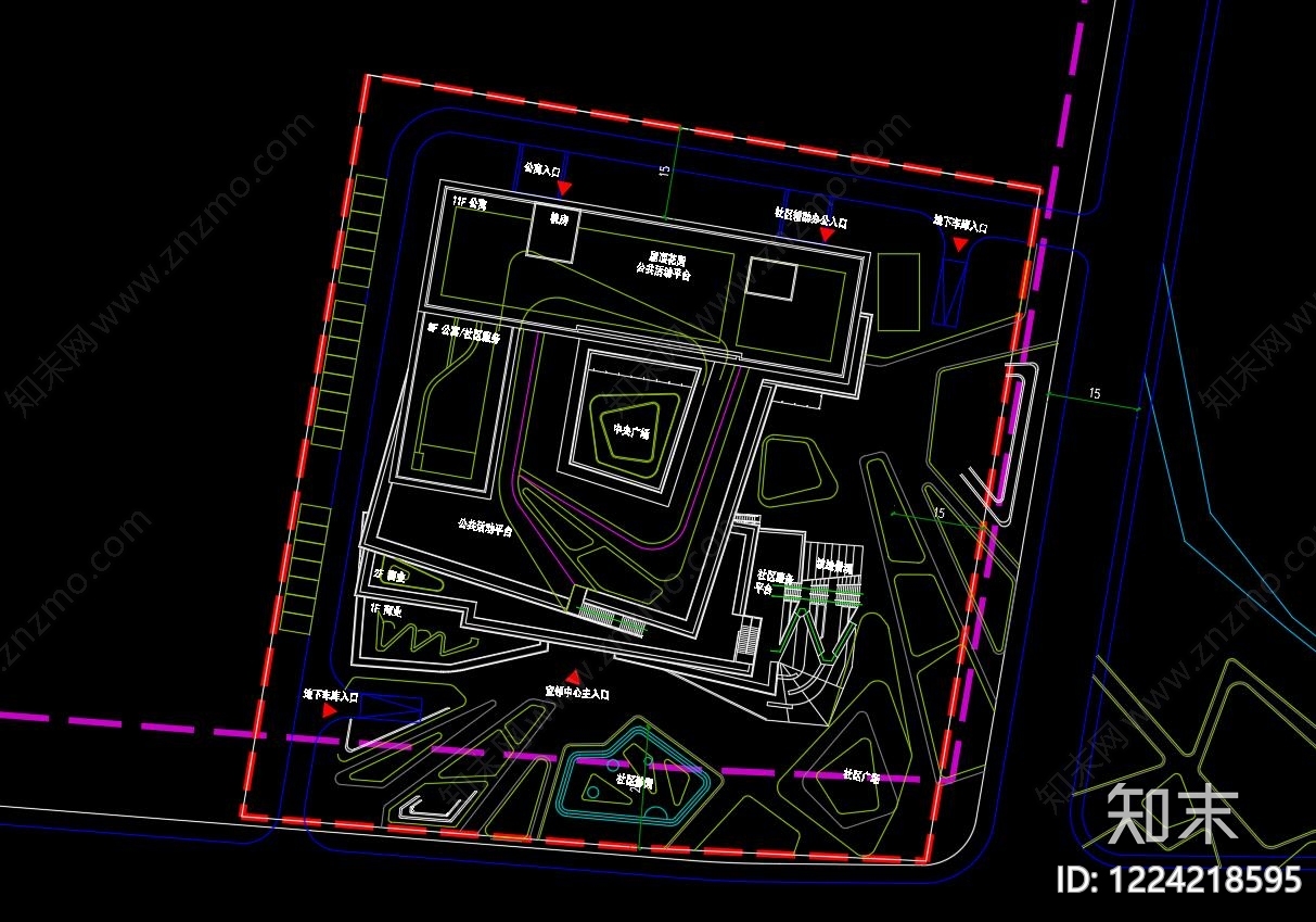 办公楼建筑CAD图纸
