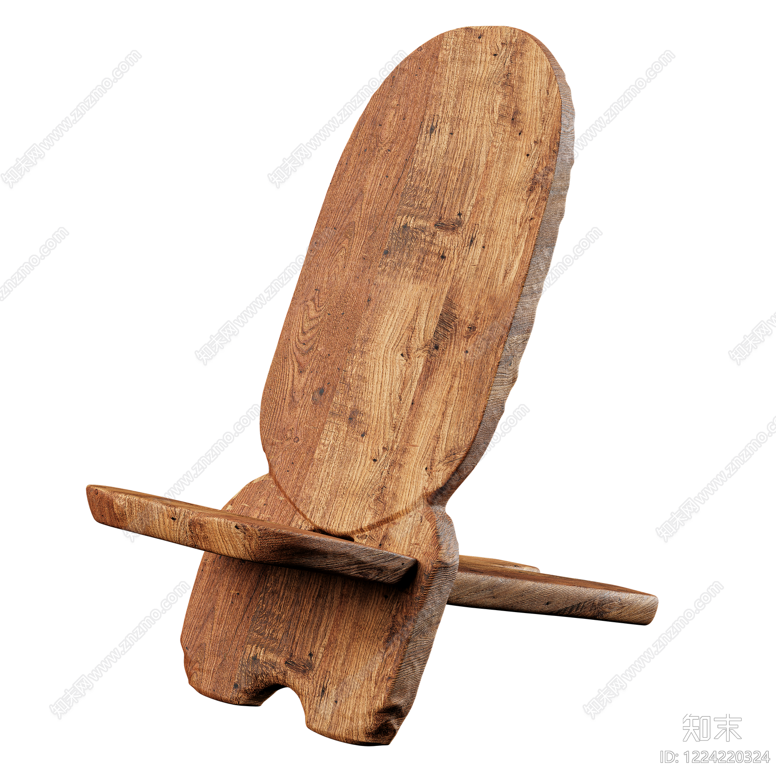 侘寂休闲椅3D模型下载【ID:1224220324】