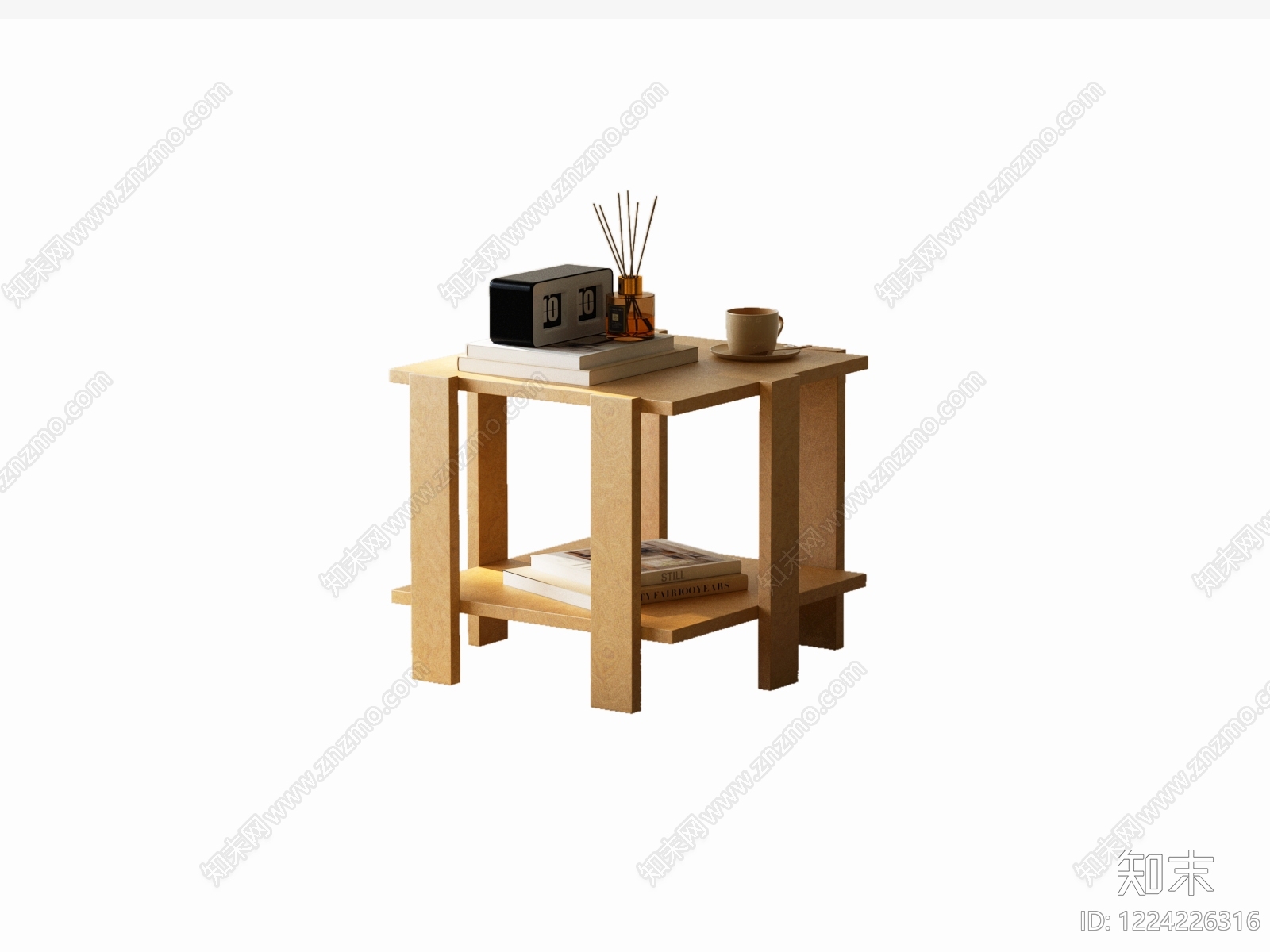 原木风边几3D模型下载【ID:1224226316】