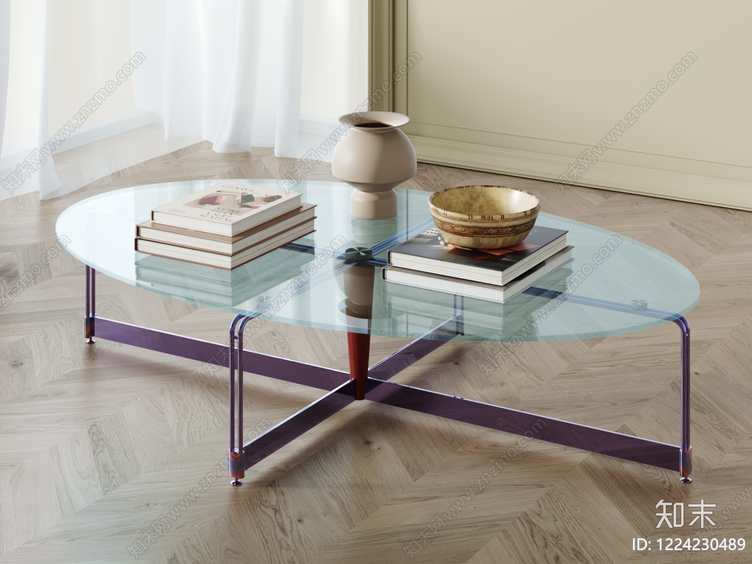 极简茶几3D模型下载【ID:1224230489】