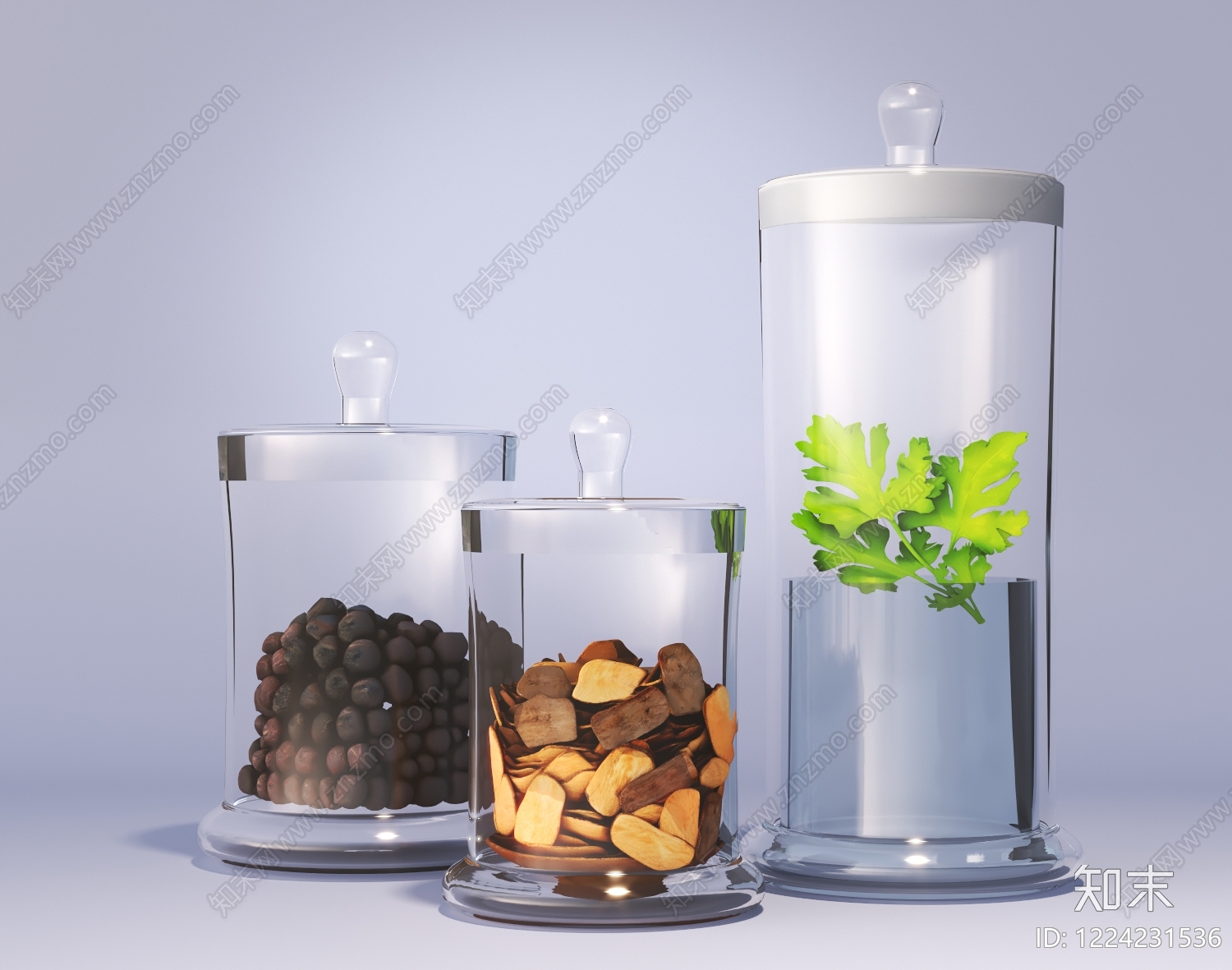 极简厨房用品3D模型下载【ID:1224231536】