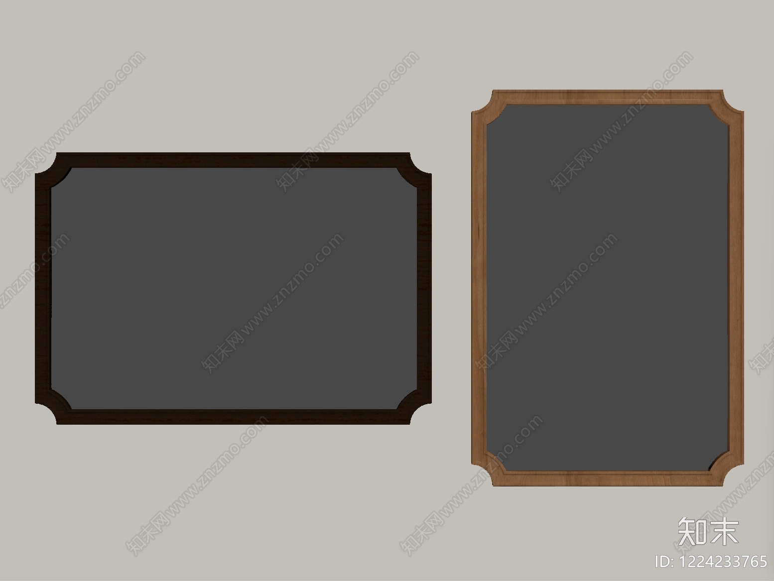 现代简约镜子SU模型下载【ID:1224233765】