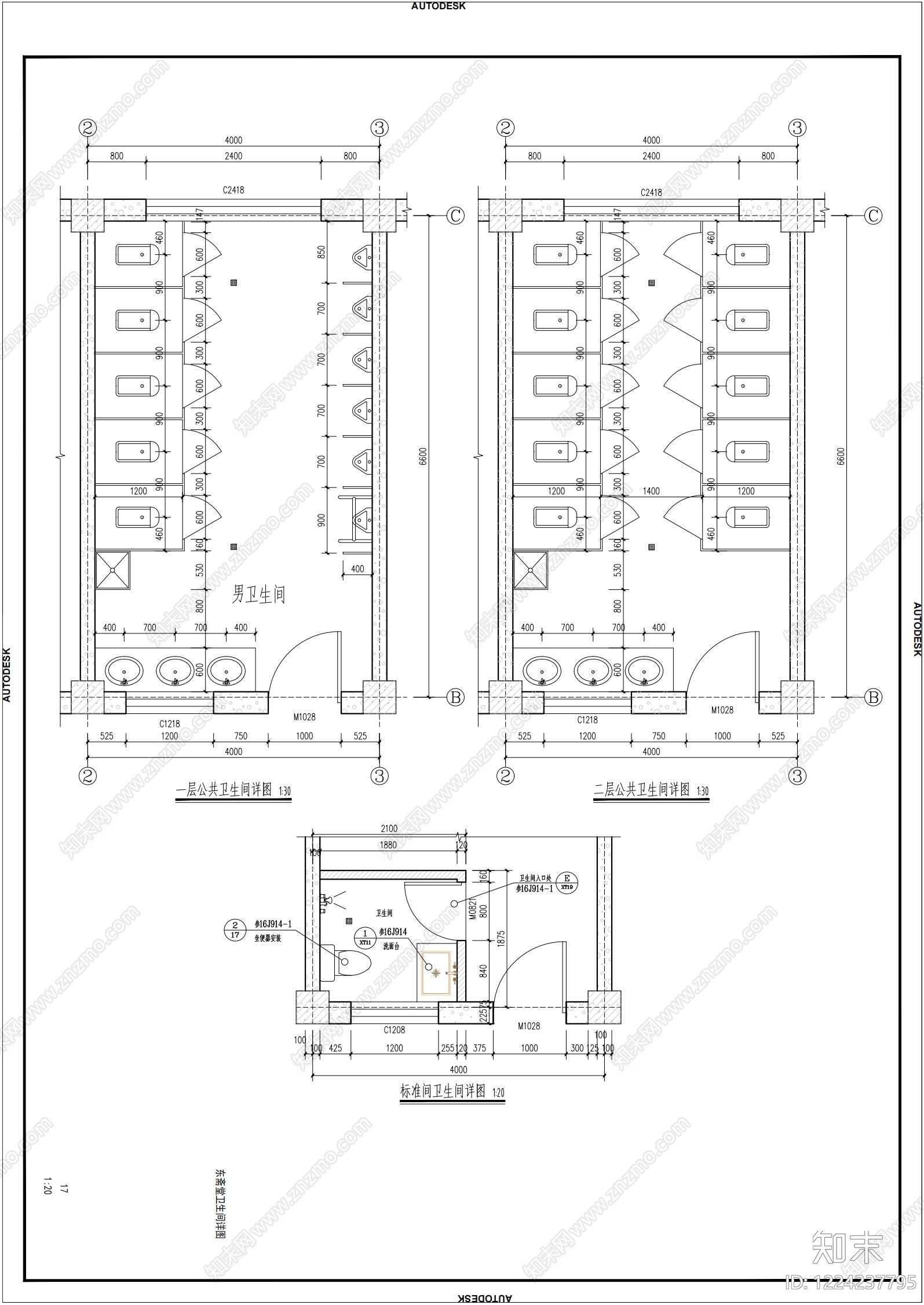 宗教建筑cad施工图下载【ID:1224237795】