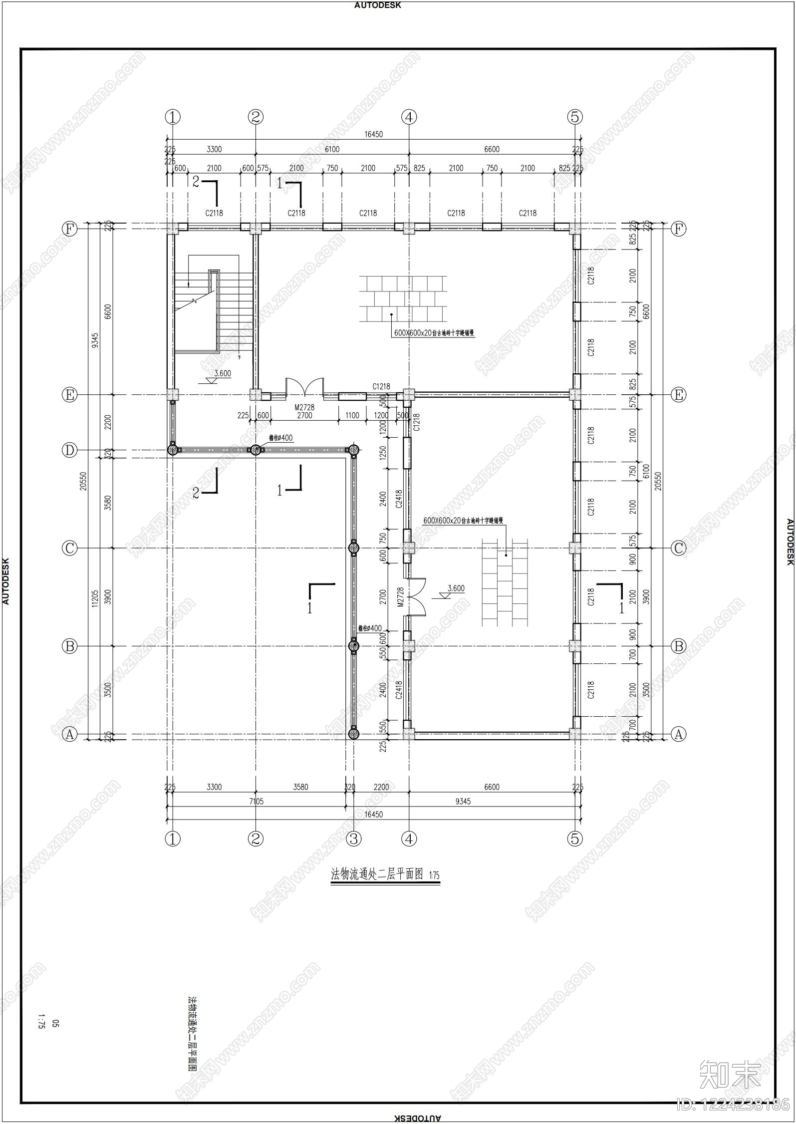寺庙cad施工图下载【ID:1224238186】