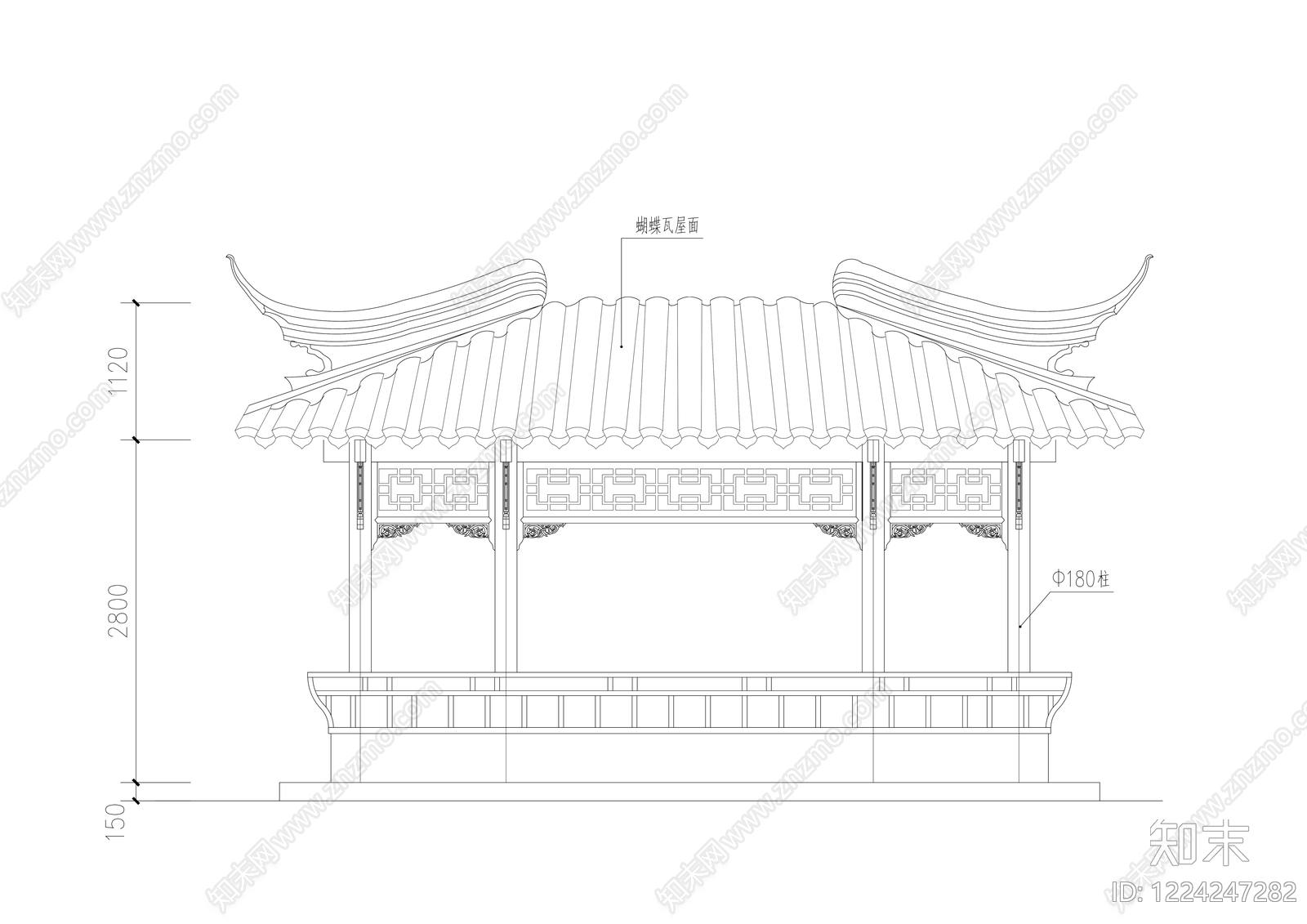 亭子图库CAD图纸