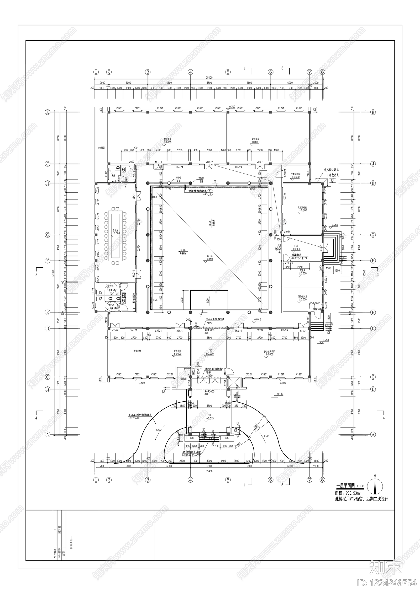 徽派建筑cad施工图下载【ID:1224249754】