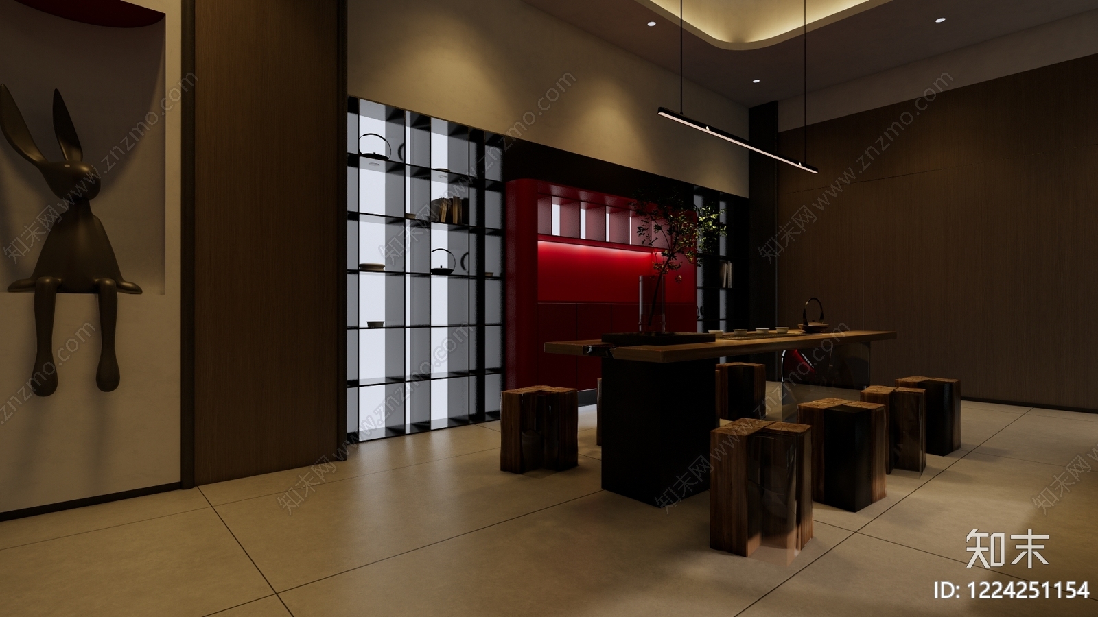 意式极简会所SU模型下载【ID:1224251154】