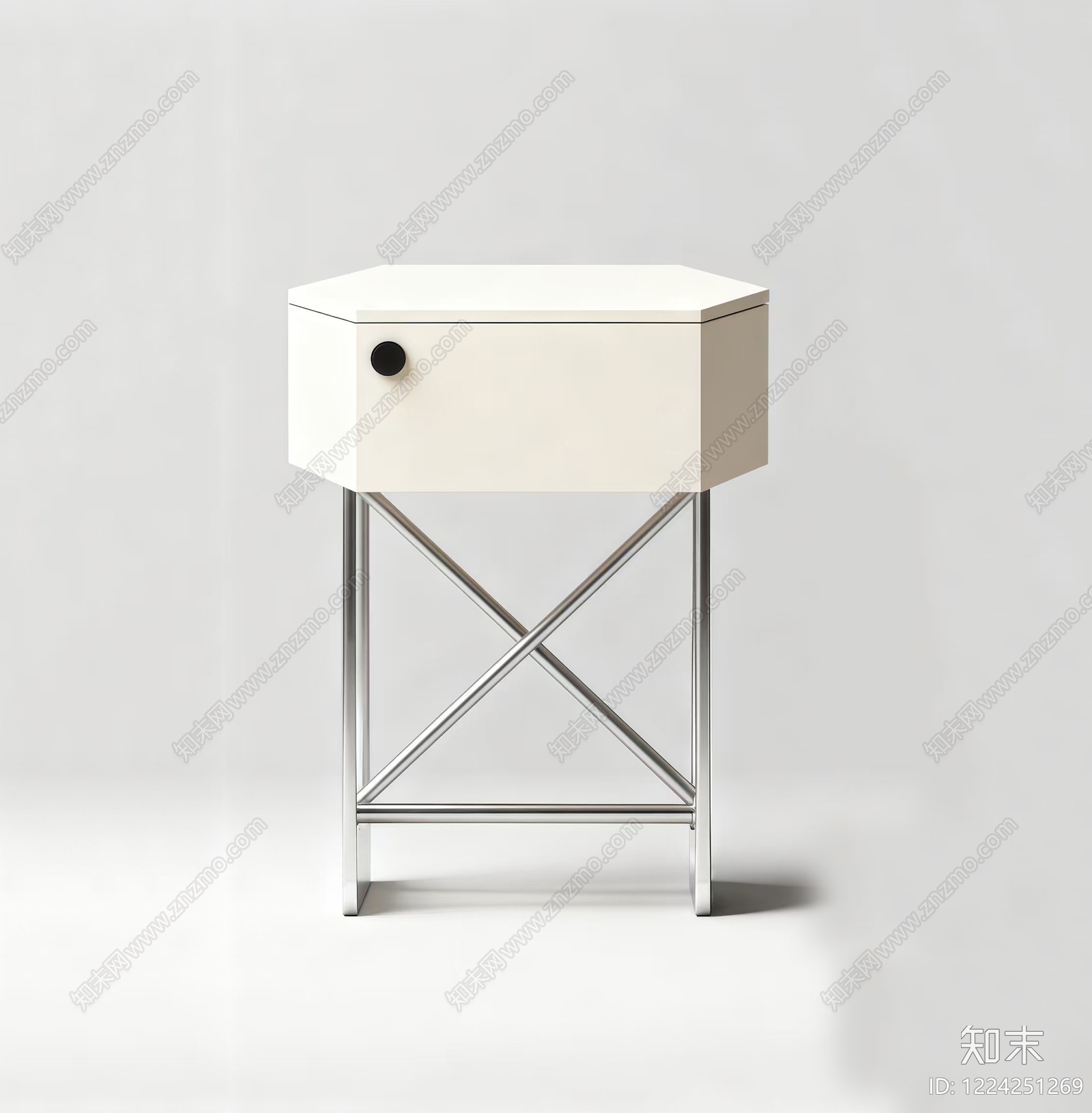 极简床头柜3D模型下载【ID:1224251269】
