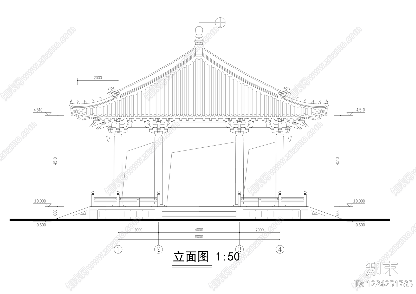 亭子图库CAD图纸