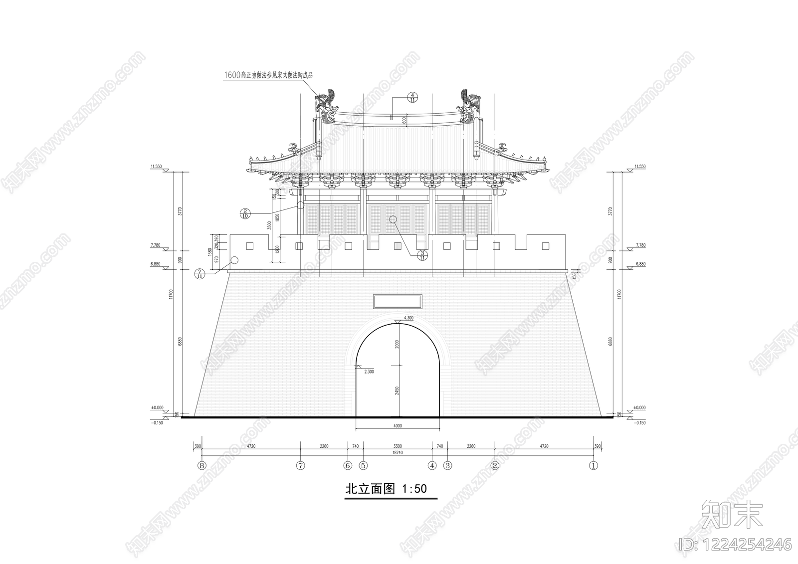 公园主入口空间CAD图纸