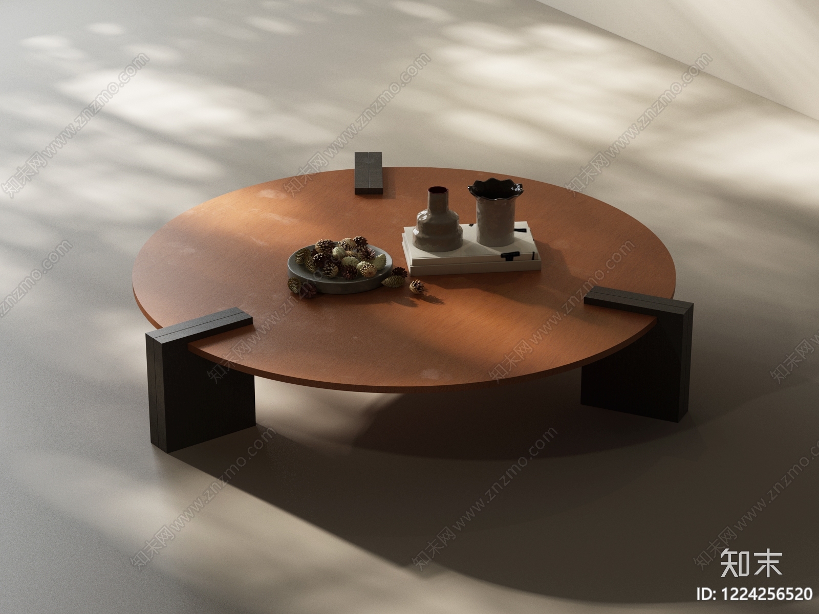 极简茶几3D模型下载【ID:1224256520】