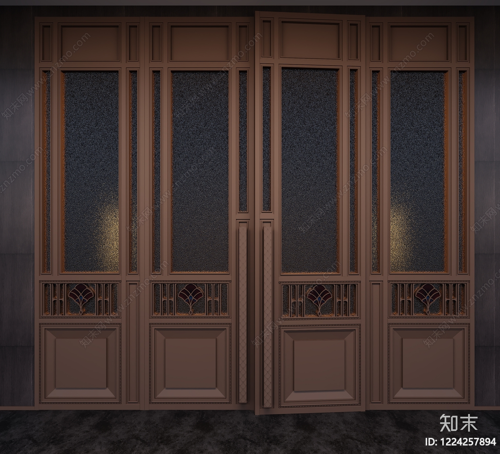 轻奢门组合3D模型下载【ID:1224257894】