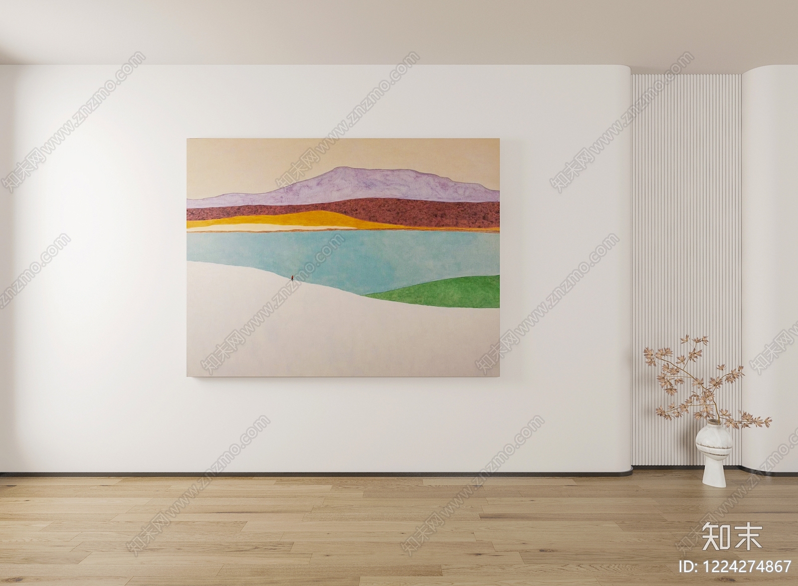 极简挂画SU模型下载【ID:1224274867】