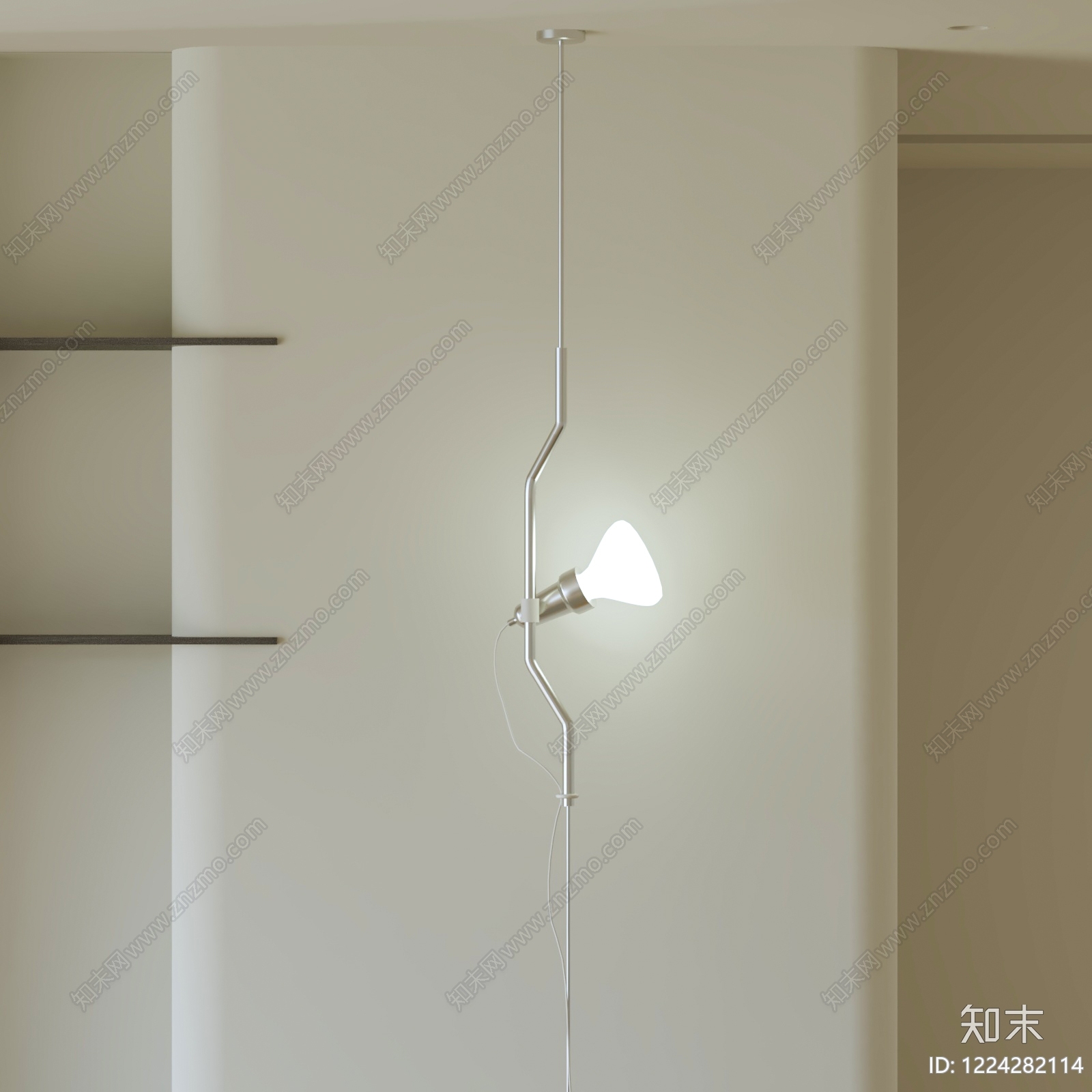 极简壁灯3D模型下载【ID:1224282114】