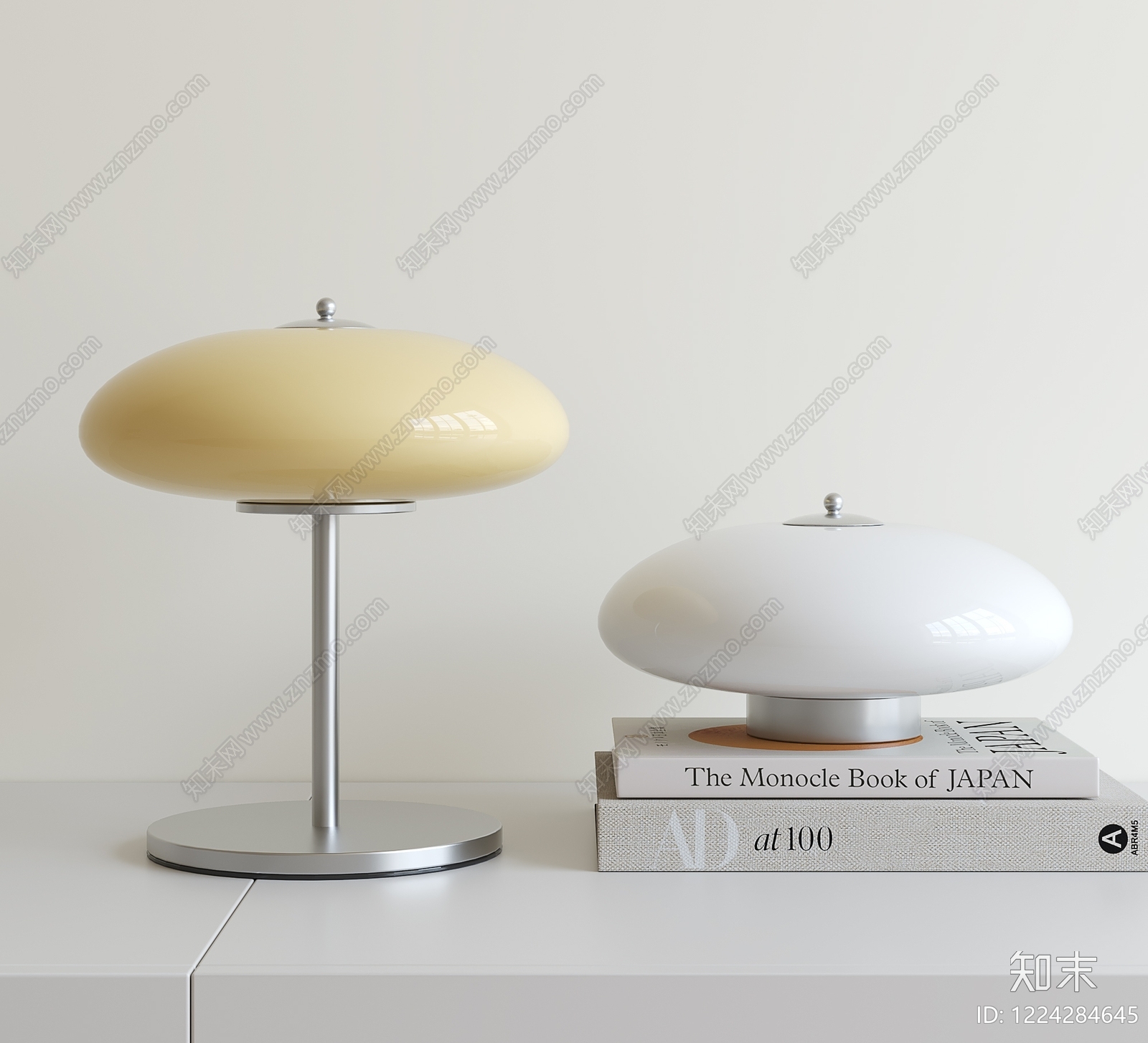 奶油风台灯3D模型下载【ID:1224284645】