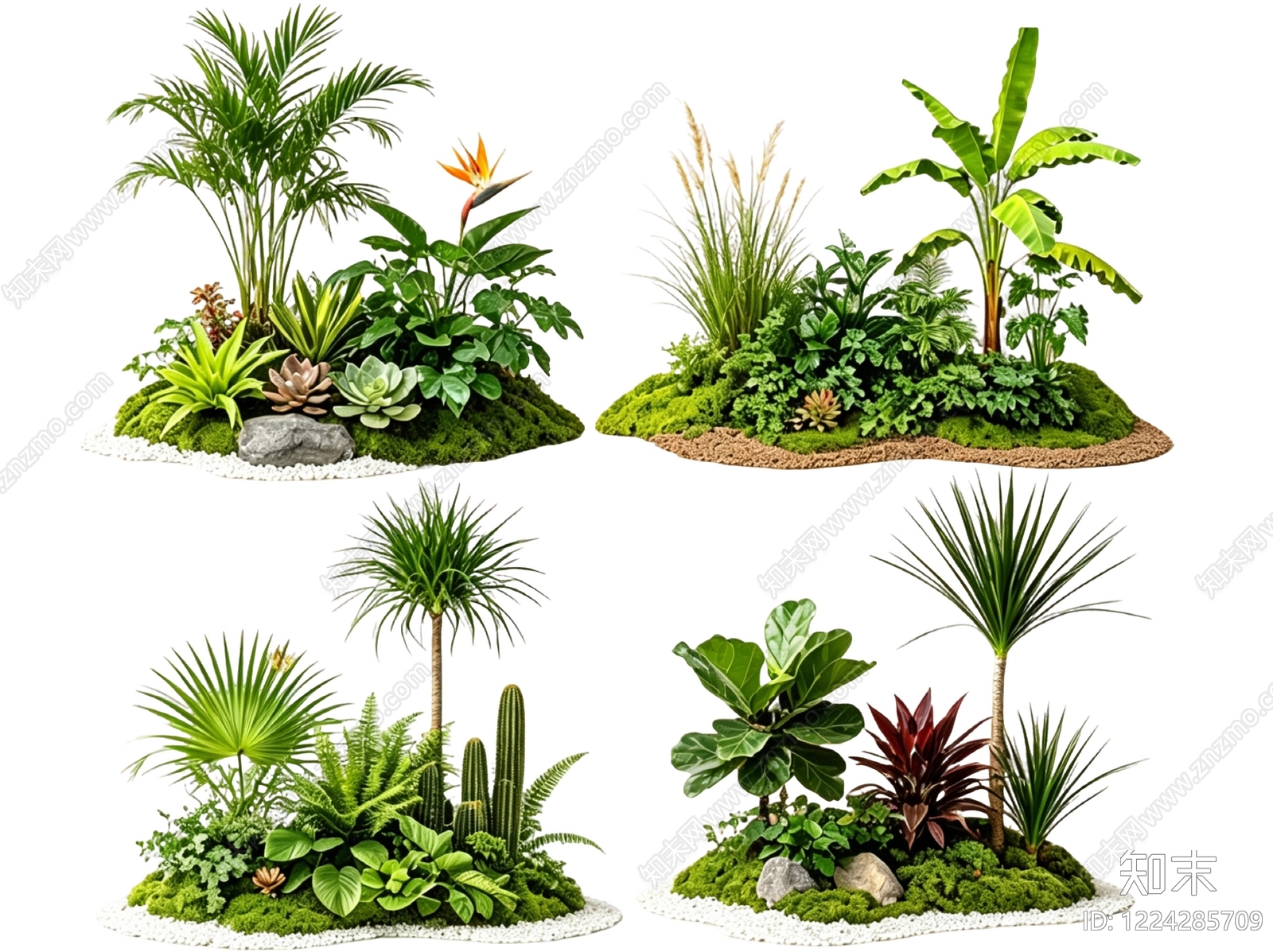 极简花境SU模型下载【ID:1224285709】