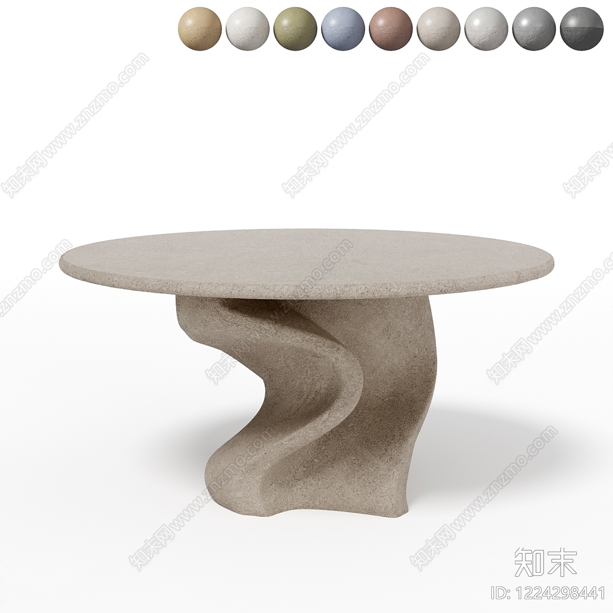 侘寂餐桌3D模型下载【ID:1224298441】