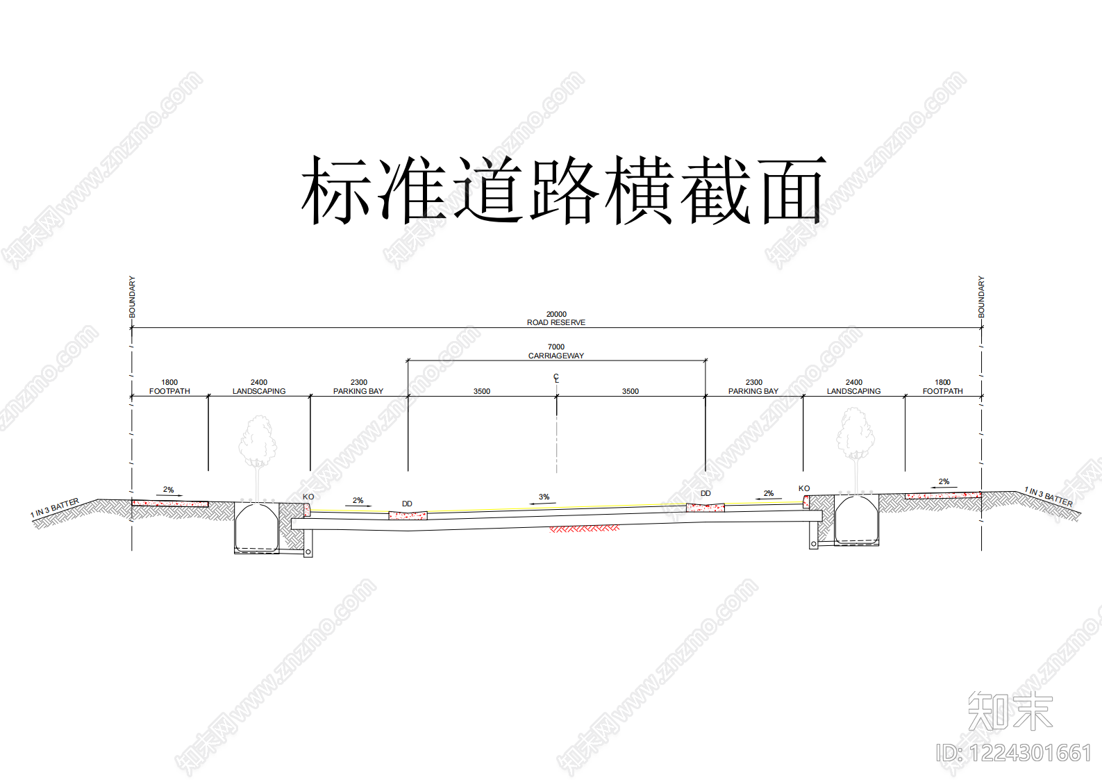 路面节点cad施工图下载【ID:1224301661】