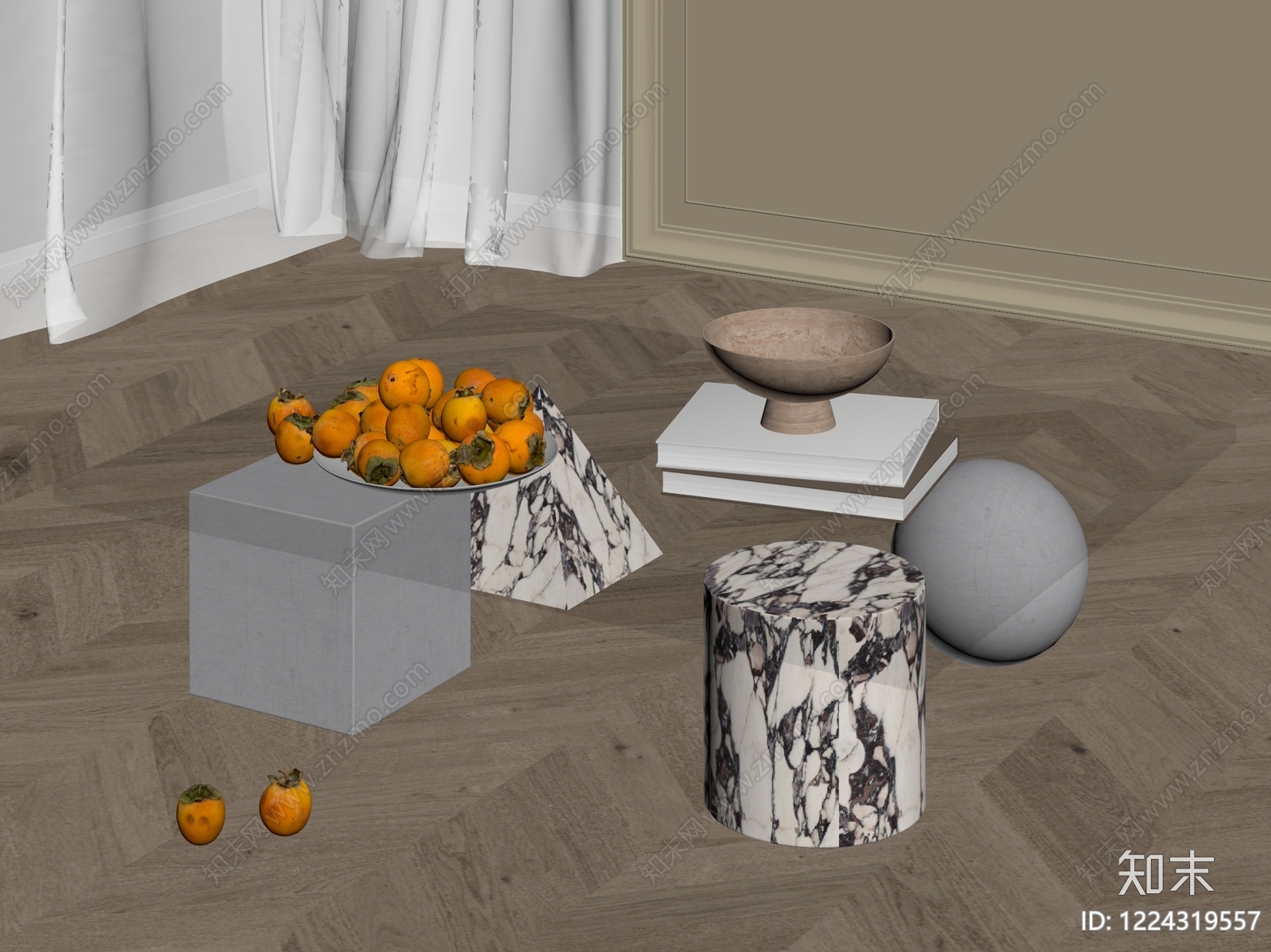 意式极简茶几3D模型下载【ID:1224319557】