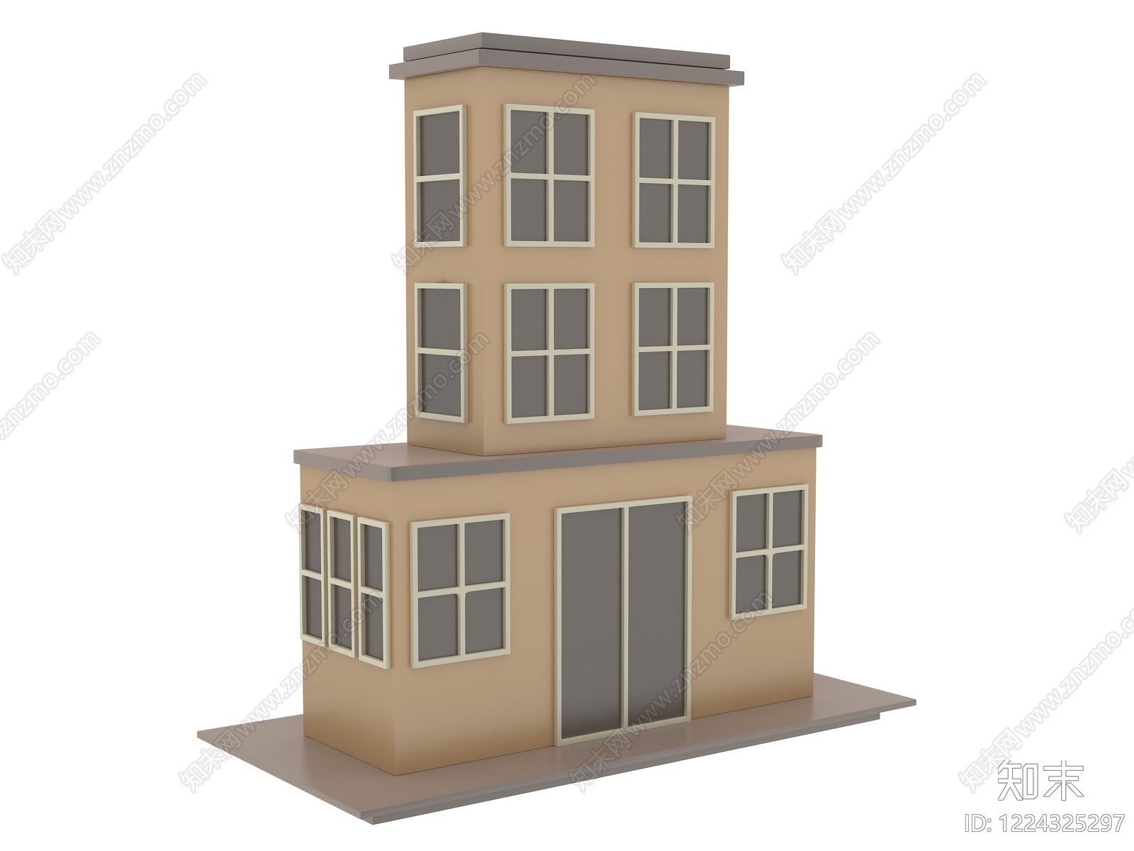 现代主义其他住宅外观3D模型下载【ID:1224325297】