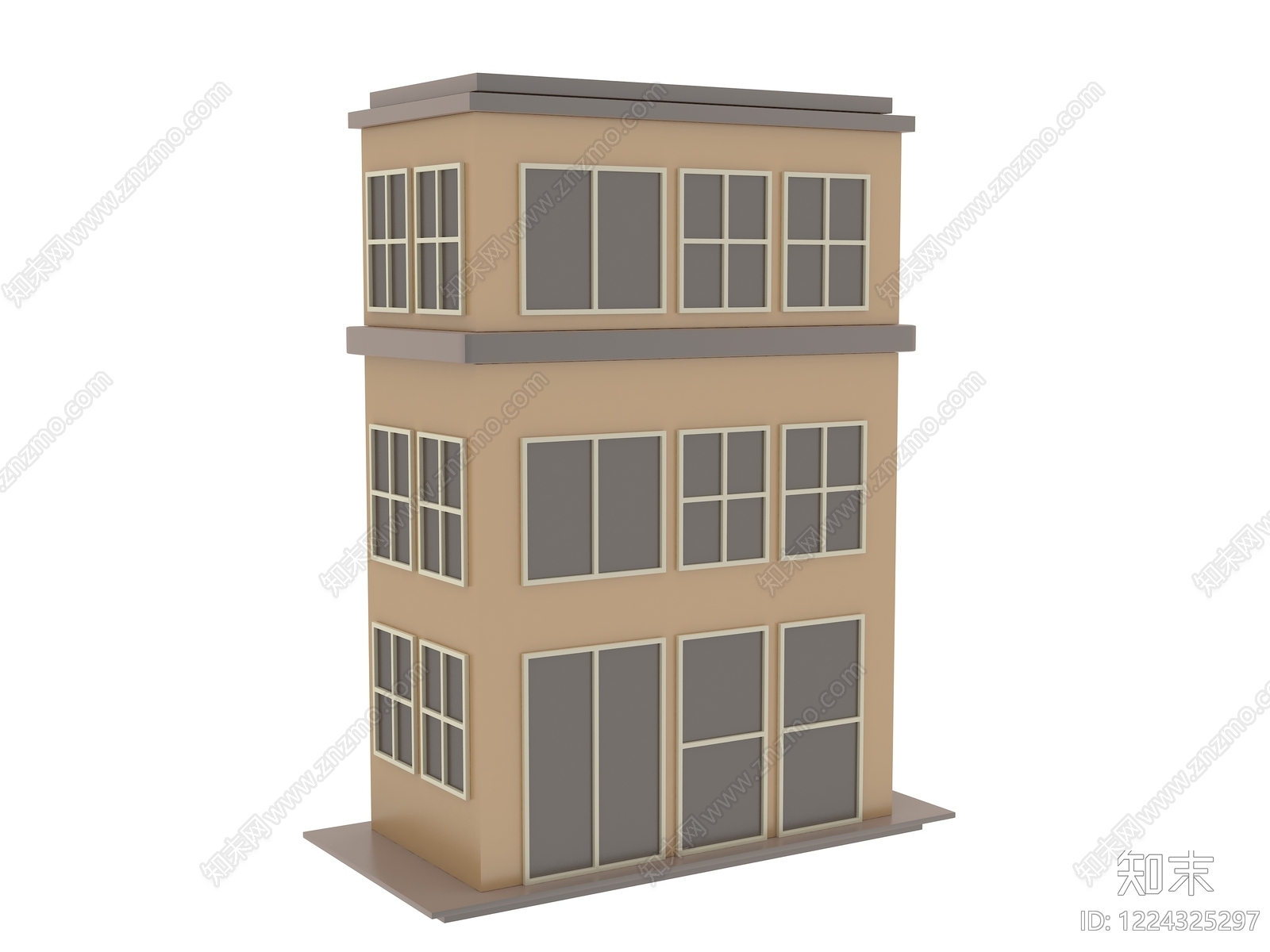 现代主义其他住宅外观3D模型下载【ID:1224325297】
