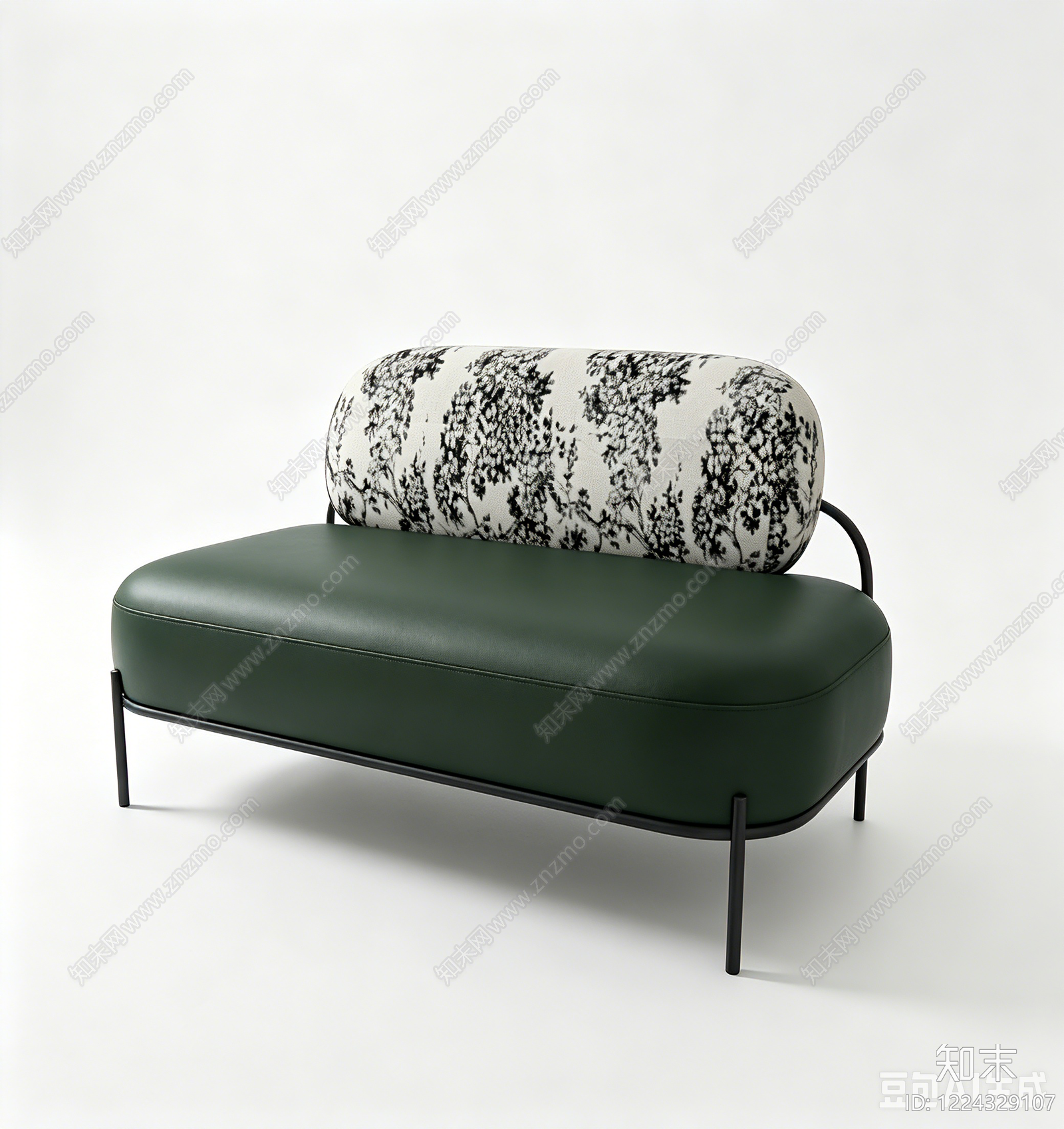 现代简约双人沙发3D模型下载【ID:1224329107】