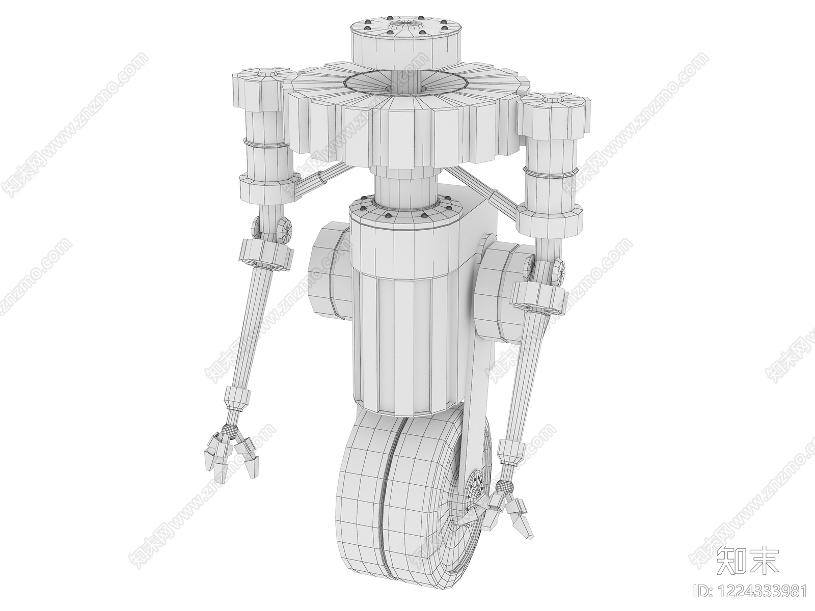 工业风虚拟人物3D模型下载【ID:1224333981】