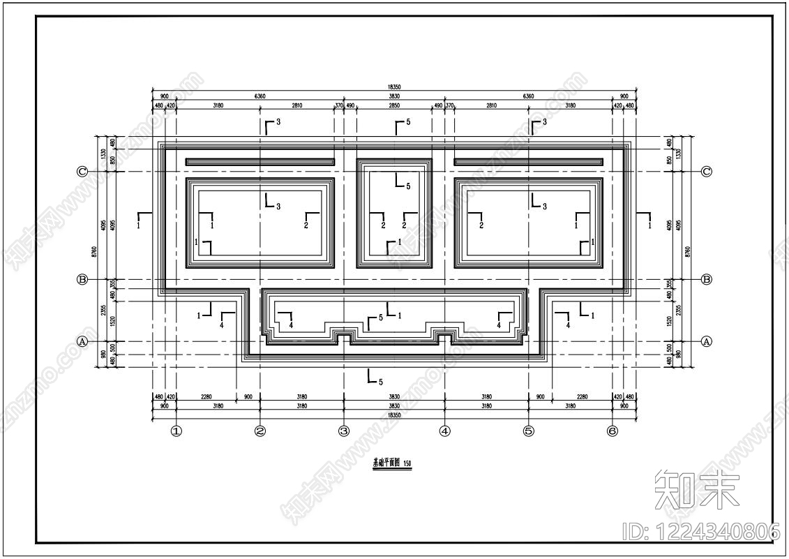 其他古建筑cad施工图下载【ID:1224340806】
