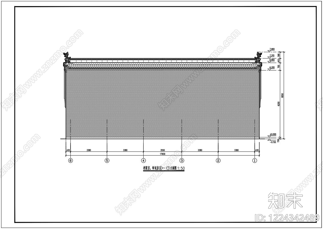 其他古建筑cad施工图下载【ID:1224342489】