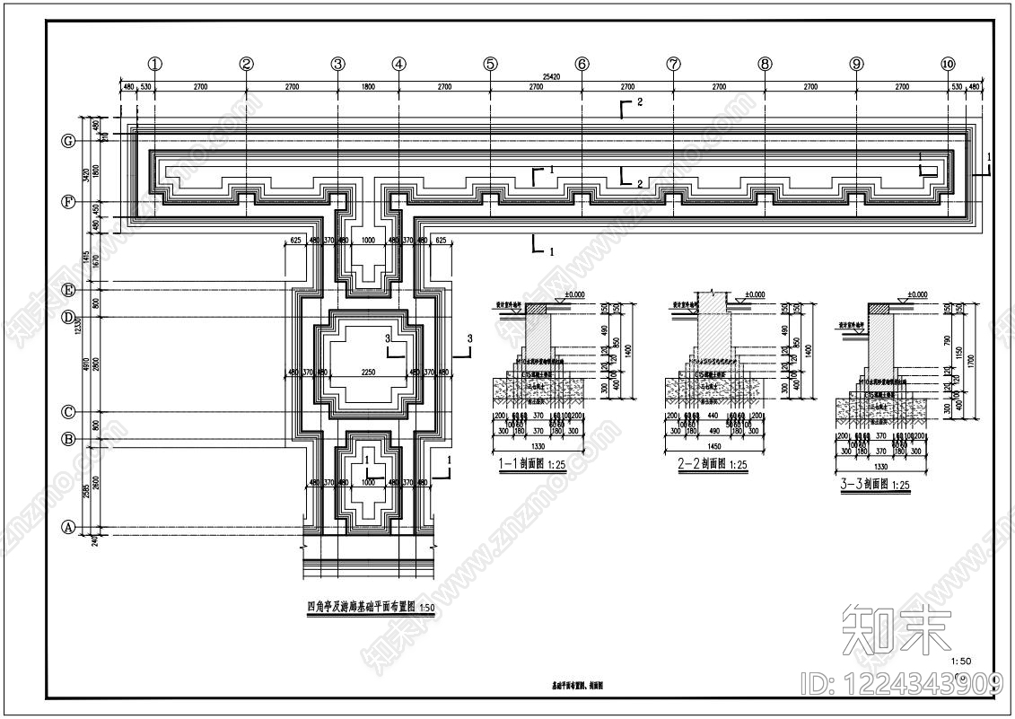 其他古建筑cad施工图下载【ID:1224343909】