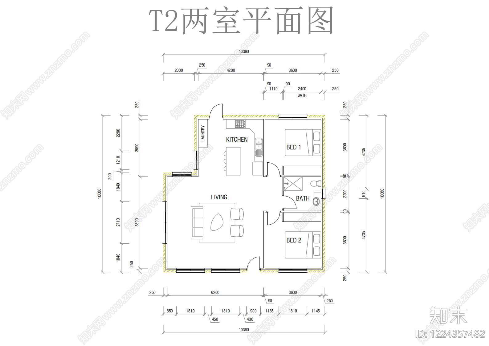建筑平面布置图CAD图纸