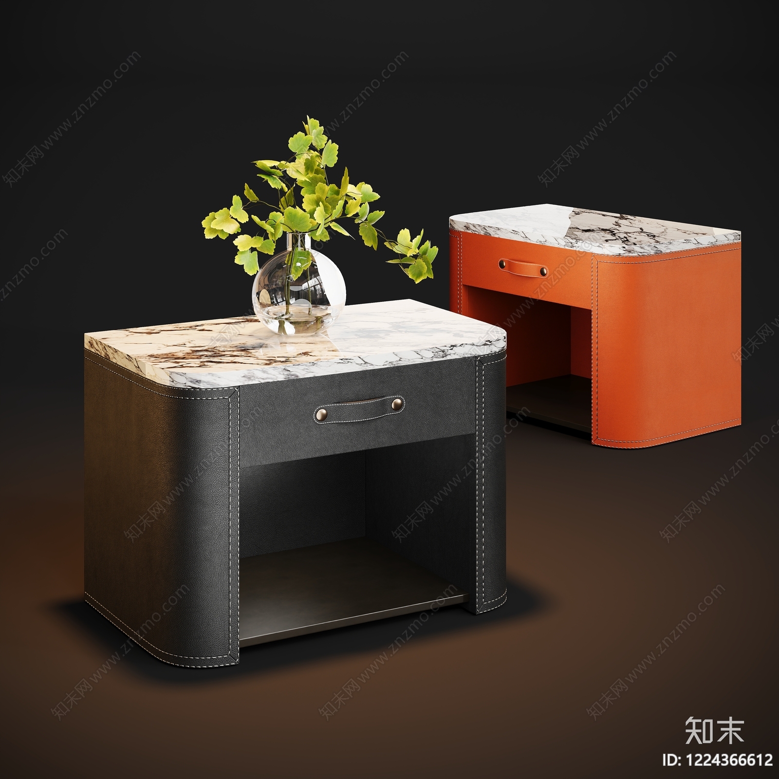 轻奢边几SU模型下载【ID:1224366612】