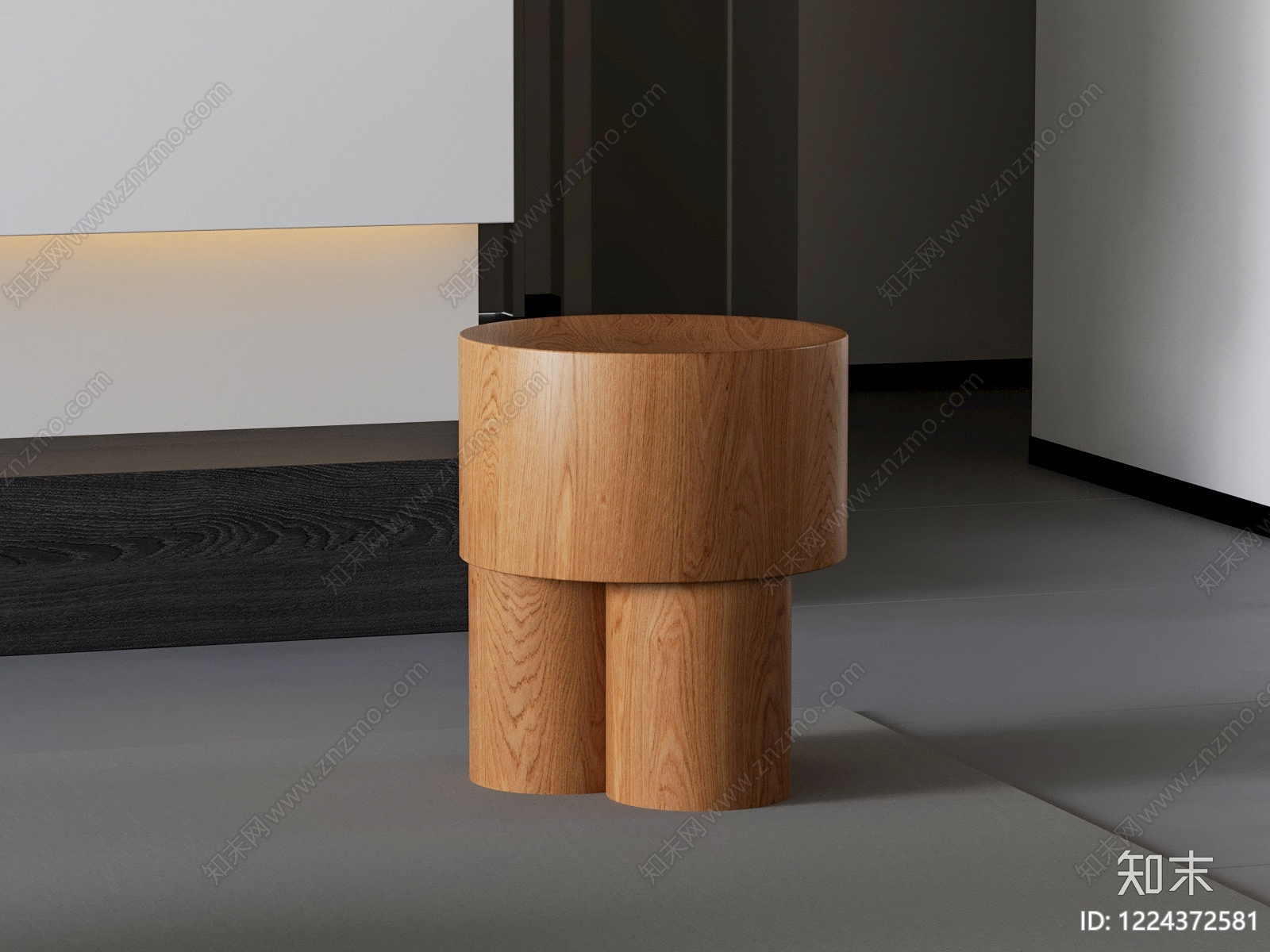 原木风边几3D模型下载【ID:1224372581】