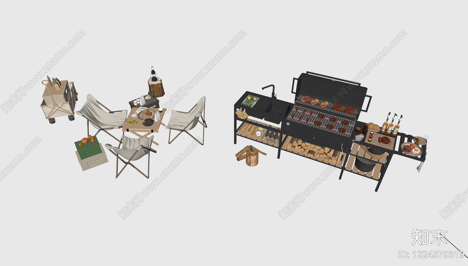 工业风厨具SU模型下载【ID:1224379319】