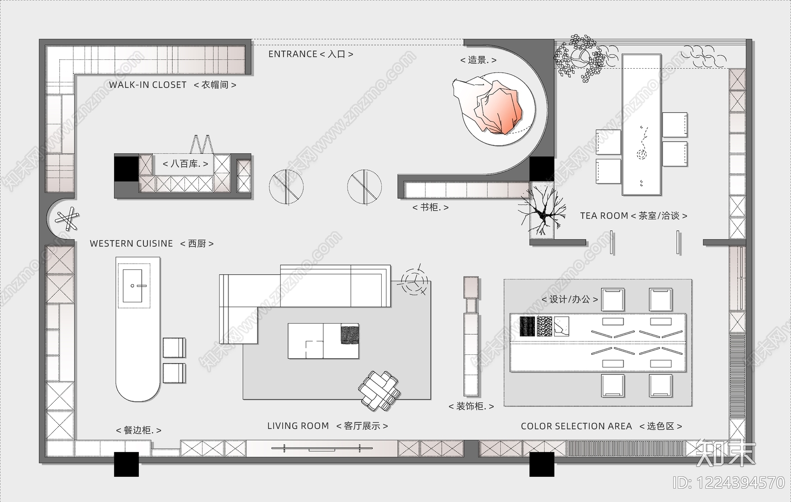 家具展厅CAD图纸