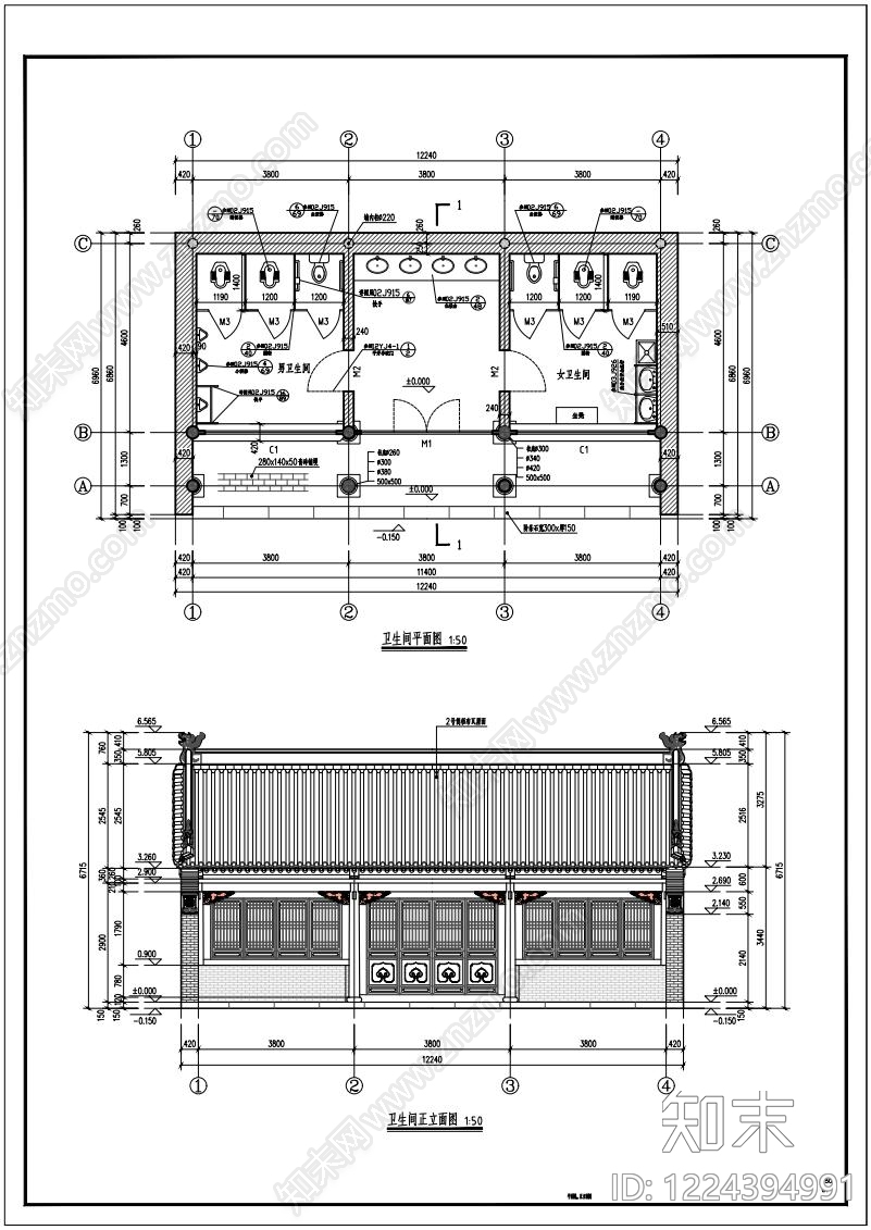 仿古建筑CAD图纸