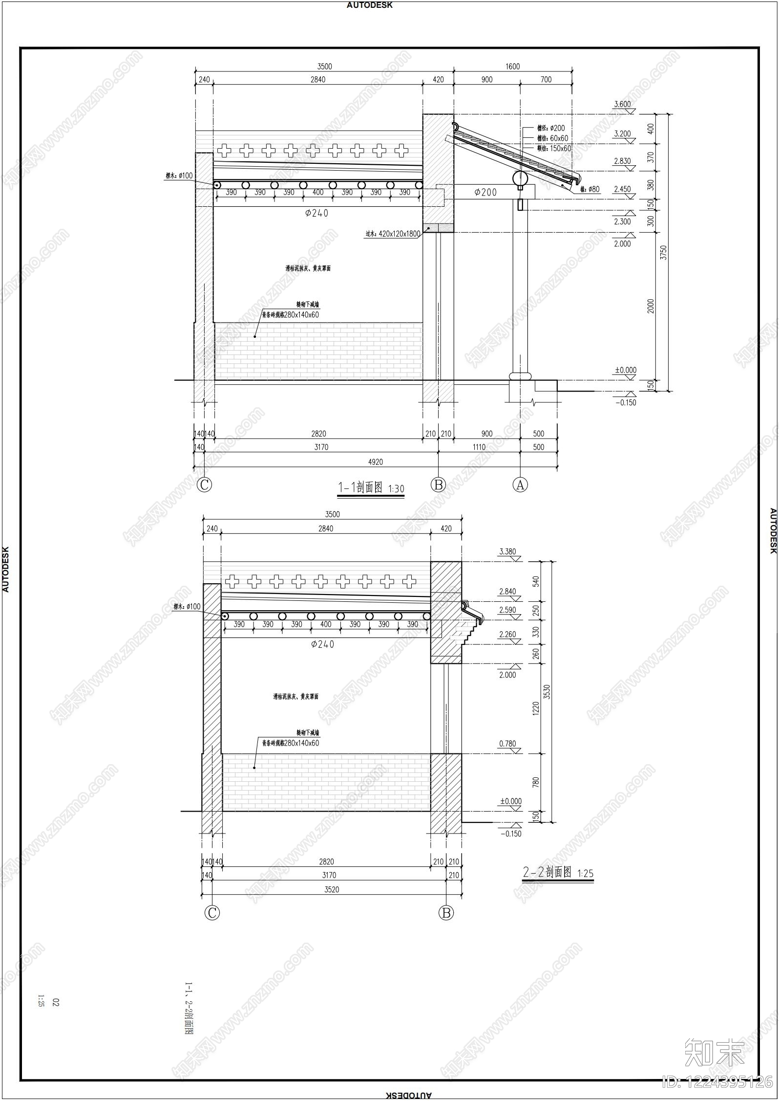 商业街cad施工图下载【ID:1224395126】