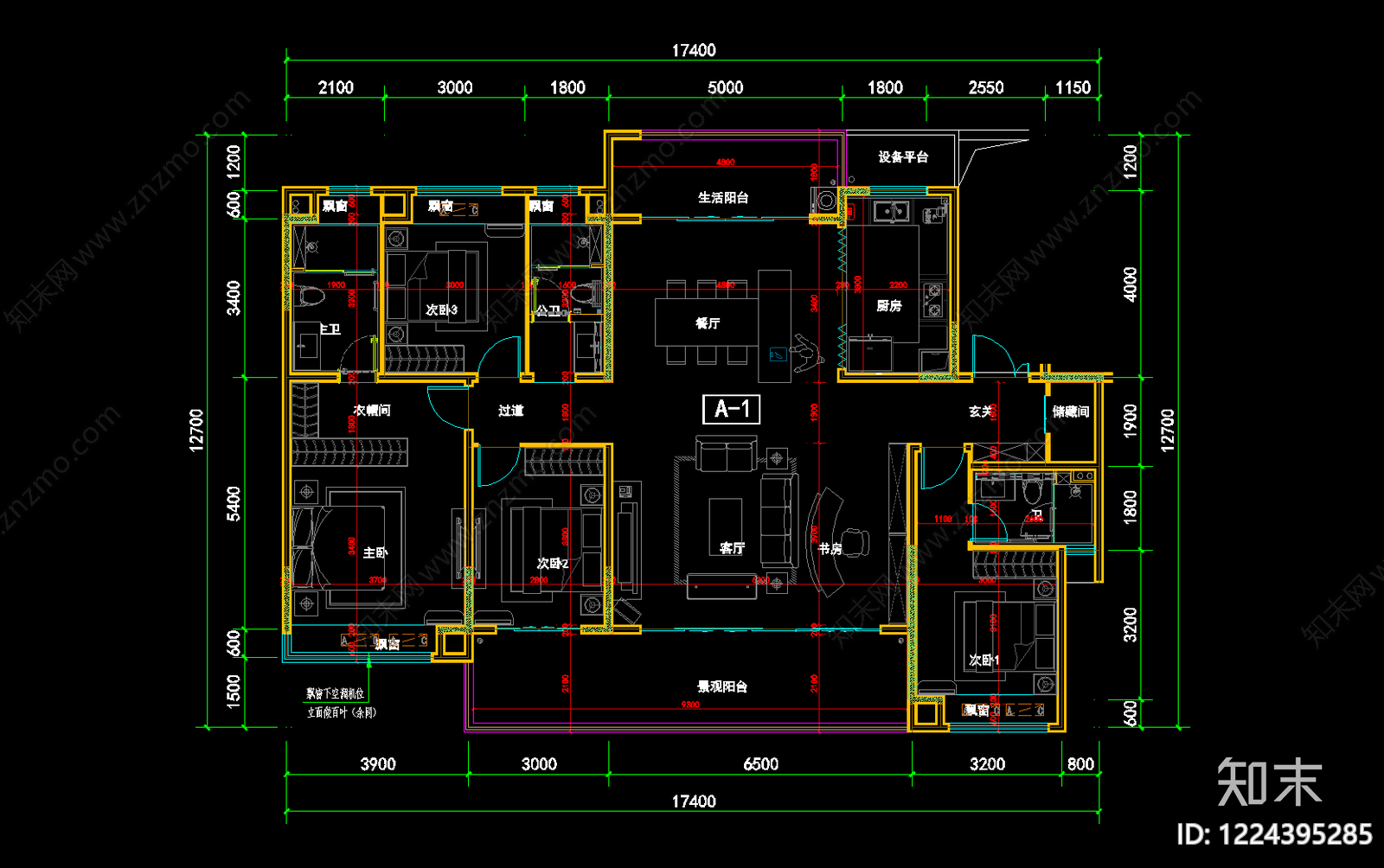 其他居住建筑cad施工图下载【ID:1224395285】