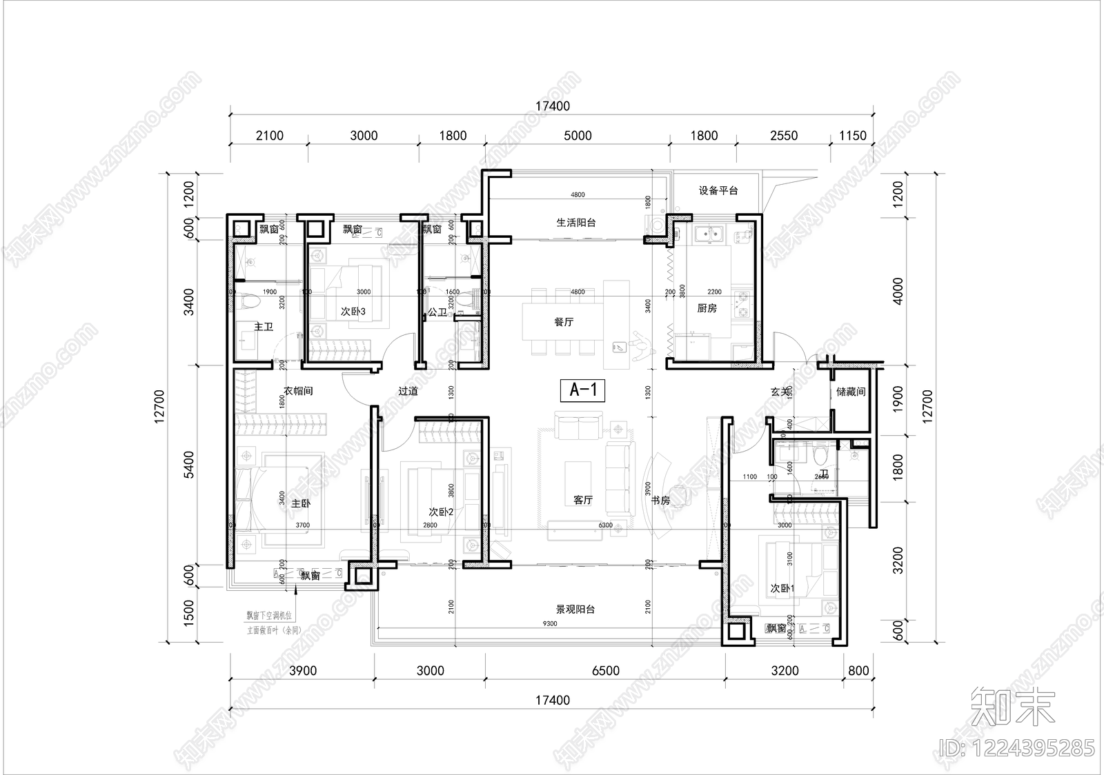 其他居住建筑cad施工图下载【ID:1224395285】