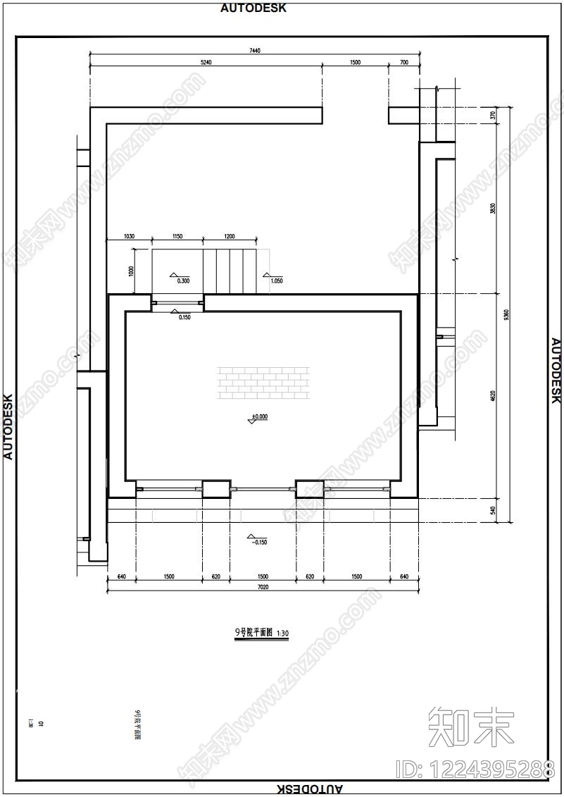商业街cad施工图下载【ID:1224395288】