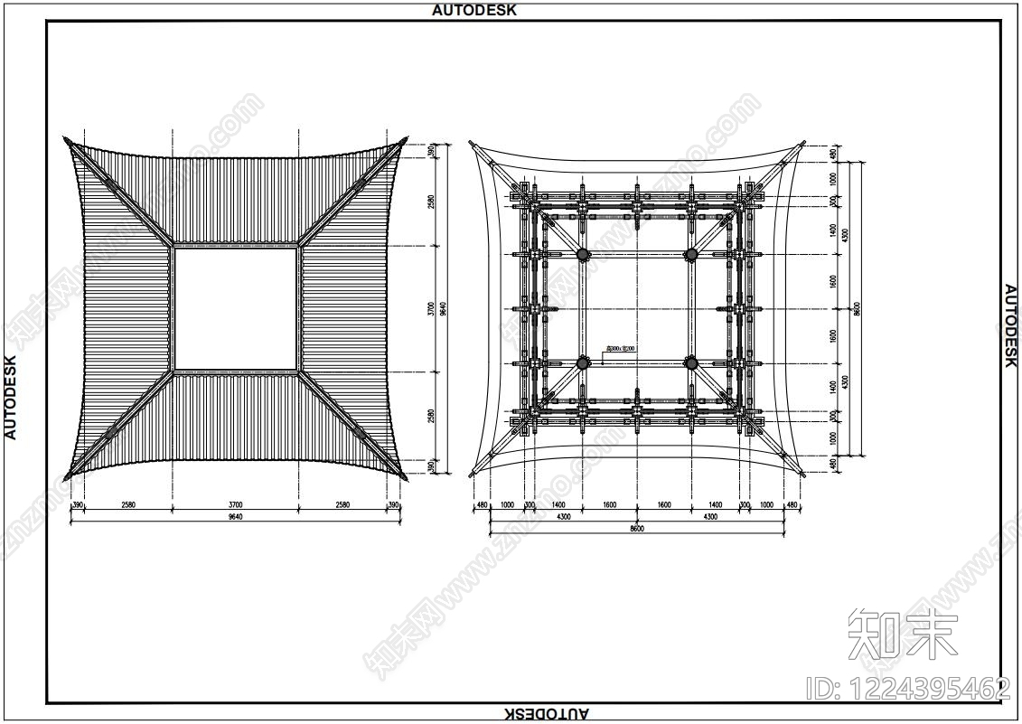 其他古建筑cad施工图下载【ID:1224395462】