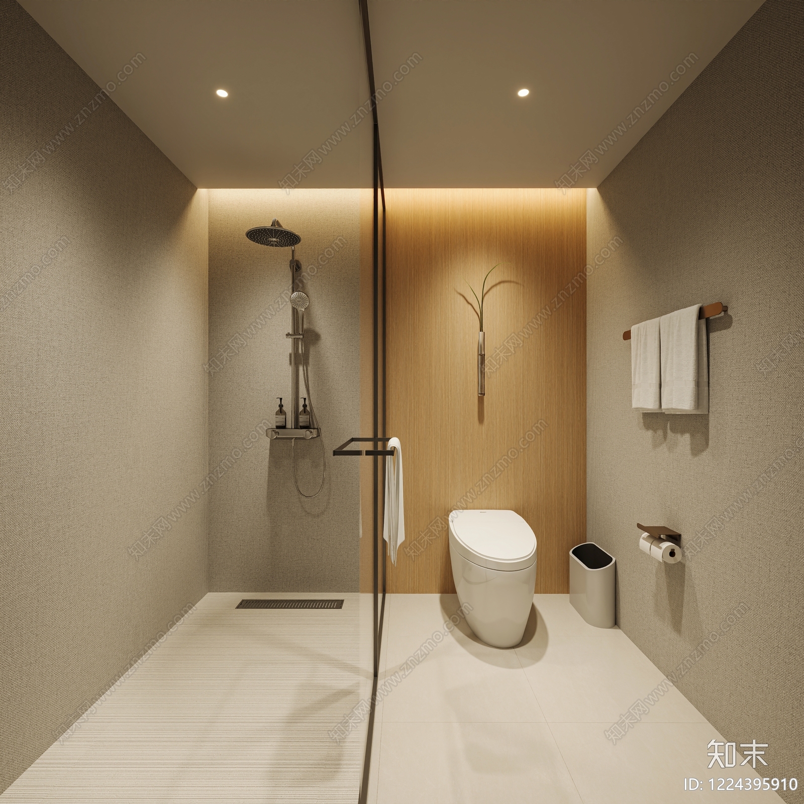 原木风酒店客房3D模型下载【ID:1224395910】