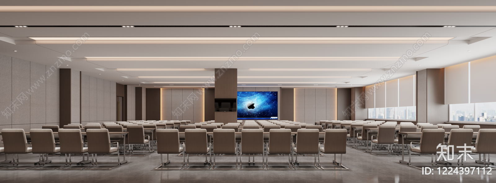 现代简约会议室3D模型下载【ID:1224397112】